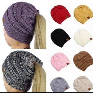 Buy 3 get 1 FREE New-CC Ponytail Hole Beanie